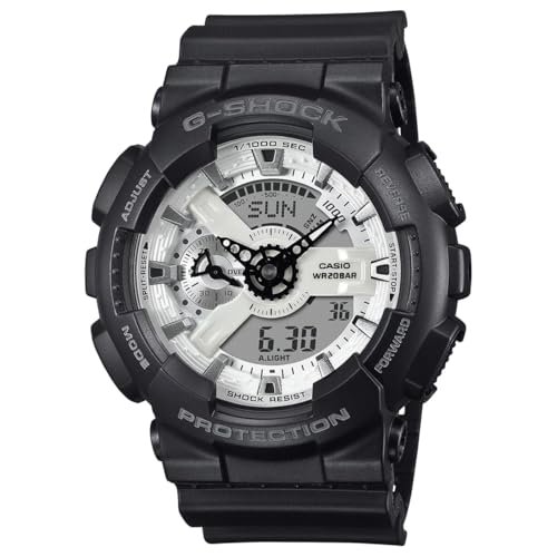 Casio G-Shock Ga-110Wd-1Adr Analog-Digital White Dial Men (G1636)