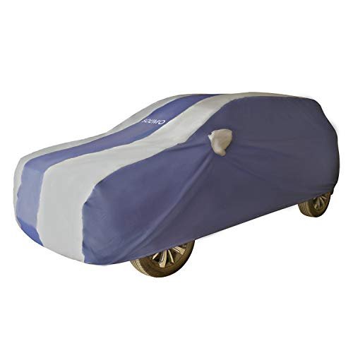 Amazon Brand – Solimo Uv Protection & Dust Resistant Car Cover For Mg Hector (Blue & Silver)