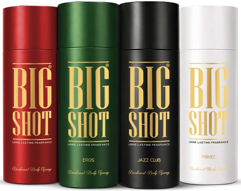 Oscar Big Shot Jazz Club, Privee, Eros & Red (150Mlx4) Long Lasting Body Deo Deodorant Spray – For Men & Women(600 Ml, Pack Of 4)