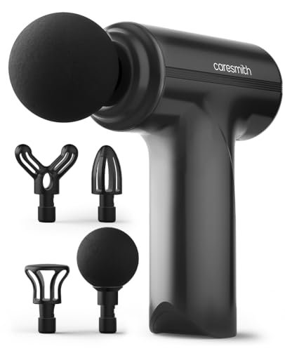 Caresmith Charge Go Massage Gun | Massager Machine For Pain Relief | Massage Gun For Back Leg & Full Body | 4 Specialized Heads For Full Body Pain Relief
