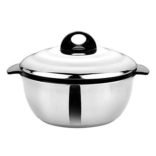 Asian Plastowares – Bright Star Galaxy Stainless Steel Casserole With Lid For Kitchen 1200 Ml | Ideal For Serving, Gifts For Diwali & Housewarming | Hot Box For Roti & Chapati | Casserole For Kitchen