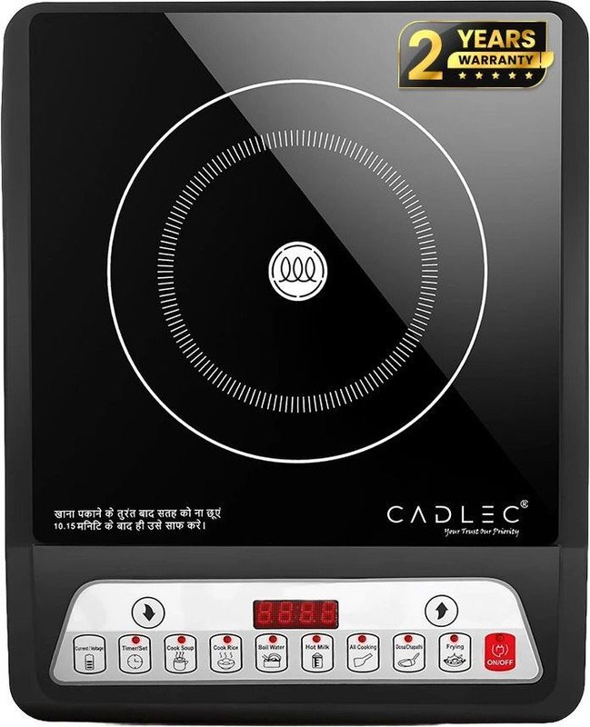 Cadlec 1999 W Induction Cooktop Push Button(Black, CookMate)