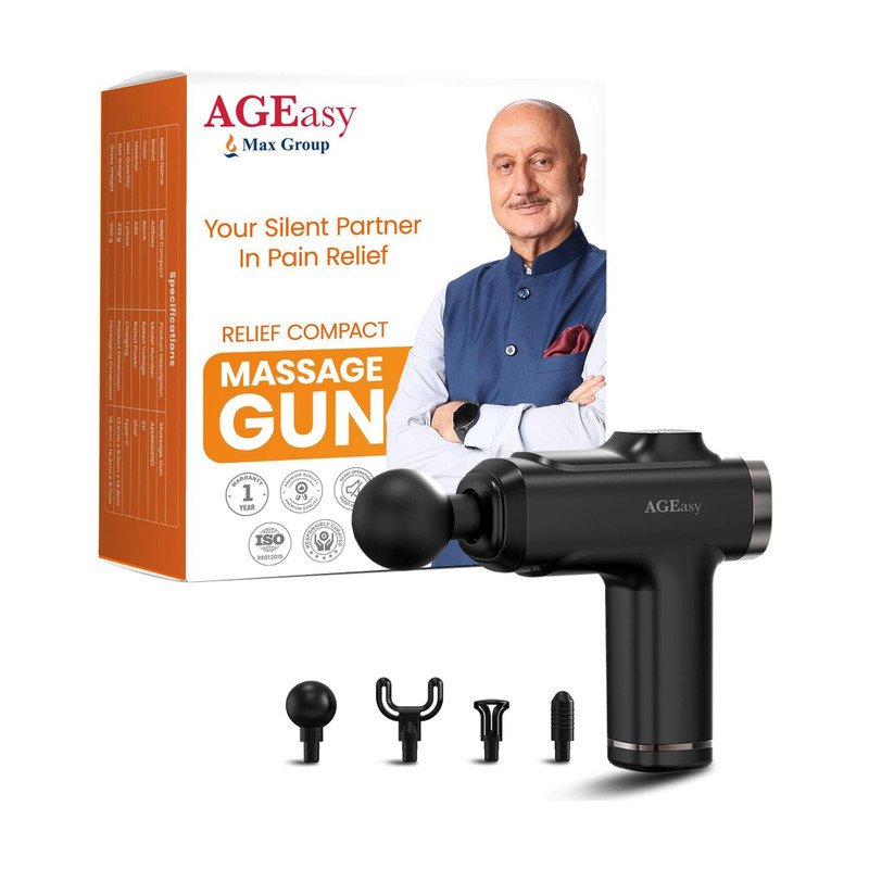 AGEasy (Max Group) Relief Compact Massage Gun Massager(Black)