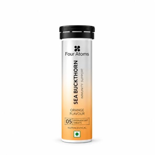 Four Atoms Ladakh Sea Buckthorn, Zinc & Vitamin C Effervescent, 5 Tablets