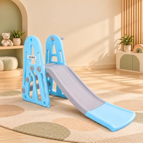 Amazon Brand – Solimo Garden Slide | 2+ Years Blue Grey