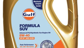 Gulf Formula Suv 5W40 Api Sp, Acea A3/B4|75% Superior Wear Protection|4 Wheeler Passenger Car Advanced Full-Synthetic Engine Oil(3.5 L)