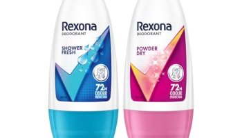 Rexona Shower Fresh Underarm Roll On Deodorant (50 Ml), And Powder Dry Underarm Roll Deodorant On (50Ml), Long-Lasting 72 Hours Odour Protection | Alcohol-Free Formula, Dermatologically Tested | (Combo Of 2)
