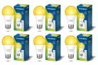 Crompton Dyna Ray 12W Round E27 Led Warm White Pack Of 6