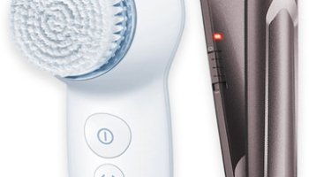 Beurer Facial Brush Free With Hs 15 Hair Straightener(Brown)