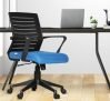 Da Urban® Bella Mid-Back Revolving Mesh Ergonomic Chair For Home & Office With Tilt Lock Mechanism, Armrest & High Comfort Seating (Blue)