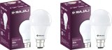 Bajaj 12 W Basic Round B22 Led Bulb(White, Pack Of 2)