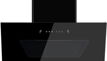 Livpure Glide-Neo-90-Fl-Hac Auto Clean Slant Glass 90 Cm| 10 Years Motor Warranty|Heat Autoclean| Gesture Control| Filterless|Powerful Suction | Low Noise Wall Mounted Black 1350 Cmh Chimney