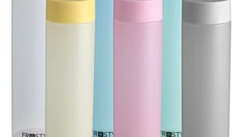 Aquaware Frosty Plastic Food Grade Fridge Round Water Bottle Gift Set(6 Pieces, 1L,Assorted) | 950 Milliliter