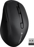 Zebronics Zeb-Charm, Wireless Mouse, Mode Switch Button, (Metallic Black) Wireless Ambidextrous Optical Mouse  With Bluetooth(2.4Ghz Wireless, Bluetooth, Metallic Black)