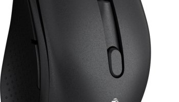 Zebronics Zeb-Charm, Wireless Mouse, Mode Switch Button, (Metallic Black) Wireless Ambidextrous Optical Mouse  With Bluetooth(2.4Ghz Wireless, Bluetooth, Metallic Black)