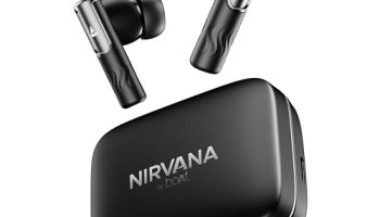 Boat Nirvana Ivy, 50Db Hybrid Active Noise Cancellation, 360º Spatial Audio,Fast Charge,App Support, V5.3 Bluetooth Earbuds, Tws Ear Buds Wireless Earphones With Mic (Gunmetal Black)