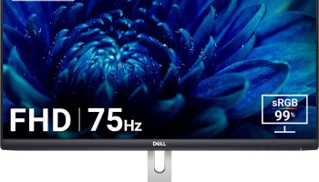 Dell S Series 60.45 Cm (24 Inch) Full Hd Ips Panel With 3-Years Warranty, 99% Srgb, Low Blue Light Technology, Hdmi X2, Tilt Adjustment, Ultra Thin Bezel Monitor (S2421Hnm / S2421Hn)(Amd Free Sync, Response Time: 4 Ms, 75 Hz Refresh Rate)