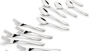 Bergner Essential Plus Passion 6 Dinner Spoon And 6 Dinner Fork, 12 Pcs Stainless Steel Cutlery Set(Pack Of 12)