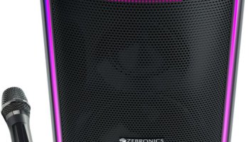 Zebronics Party Fyre 100 Trolley Speaker 6 Playback,Wireless Mic With Display,Usb, Aux 90 W Bluetooth Party Speaker(Black, Mono Channel)