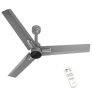Polycab Wizzy Neo 1200Mm 5-Star Bldc, Remote Ceiling Fan For Living Room| 55% Energy Saving, 100% Copper, High Air Delivery, 6 Speed Setting, Free Installaion | 4-Yr Warranty【Grey Chrome】