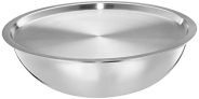 Amazon Brand – Solimo Stainless Steel Triply Tasla With Lid | 32Cm | 6.7 L | Silver