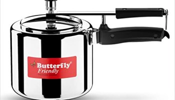 Butterfly Friendly Inner Lid 3 Liters Aluminium Pressure Cooker (Silver)