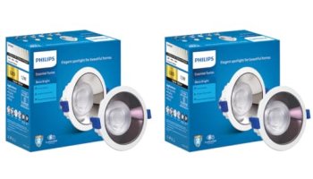 Philips 12 Watt Black Reflector Led Ceiling Cob Round Spot Light With Focused Beam | Cut Out: 102Mm | Warm White, Pack Of 2 (Deco Bright)