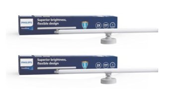 Philips 2Ft 20W Compact Mirror Light | Foreglow Decorative Modern Tubelight For Home | Warm White, Pack Of 2