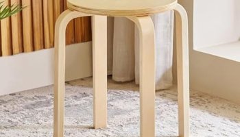 Home Centre Paulo Solid Wood Stool – Brown