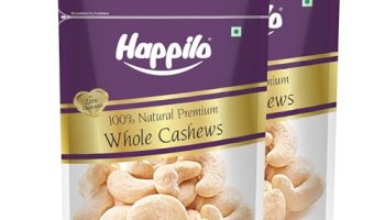 Happilo Premium Natural Whole Cashews 1 Kg (Pack Of 2) | Dry Fruits, Kaju, Healthy Snacks | Unsalted Cashew Nuts | Crunchy, Nutritious & Delicious Nuts | Rich In Protein, Magnesium & Phosphorus