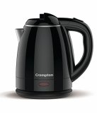Crompton Activhot Electric Kettle | 1.2 Litres | Cool Touch | Black