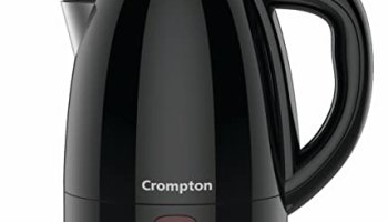 Crompton Activhot Electric Kettle | 1.2 Litres | Cool Touch | Black