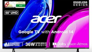 Acer 127 Cm (50 Inches) Ultra I Series 4K Ultra Hd Smart Led Google Tv Ar50Udggu2875Bd