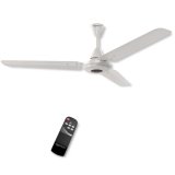 Amazon Basics Bldc Fan Eco With Ir Sensor | 35W Energy-Efficient Ceiling Fan | Ultra-Quiet & Remote Controlled | 1200Mm | Bee 5-Star Rated. | White