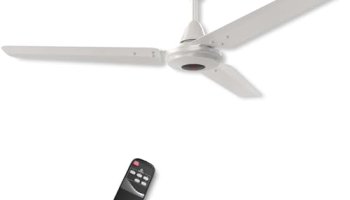 Amazon Basics Bldc Fan Eco With Ir Sensor | 35W Energy-Efficient Ceiling Fan | Ultra-Quiet & Remote Controlled | 1200Mm | Bee 5-Star Rated. | White