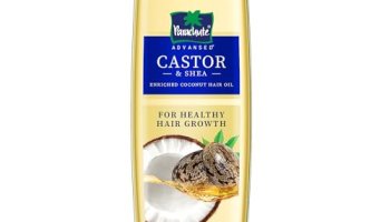 Parachute Advansed Castor & Shea Enriched Coconut Hair Oil 300Ml | Up To 10X Stronger Hair| Moisturizes & Nourishes Hair | Reduces Hair Fall & Frizz | Prevents Hair Breakage| Vibrant Length & Volume| Dermatologically Tested | For Men & Women