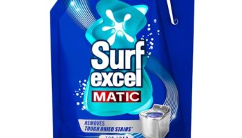 Surf Excel Matic Top Load Liquid Detergent 3 L Refill Pouch, Specially Designed To Remove Tough Dried Stains, 1St Time In Washing Machine