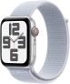 Apple Watch Se Gps + Cellular 44Mm Silver Aluminium With Blue Cloud Sport Loop(Blue Cloud Strap, Free Size)