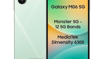 Samsung Galaxy M06 5G (Sage Green, 4Gb Ram, 64Gb Storage) | Mediatek Dimensity 6300 | Antutu Score 422K+ | 12 5G Bands| 25W Fast Charging | 4 Gen Of Os Upgrades | Without Charger