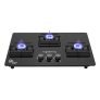 Lifelong 3 Gas Burner Top – 3 Burners Hob Top Gas Stove With Automatic Ignition – Toughened Glass Top Gas Stoves For Home & Kitchen – Automatic Gas Stove For Modern/Modular Kitchen (Llht923)Open,Black