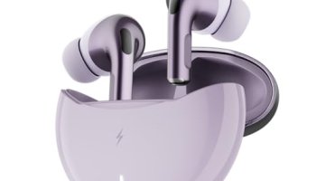 Fire-Boltt Aero Pro Tws Earbuds Custom Eq, Wireless Bluetooth 5.4,Music & App Support,50H Playtime,Fast Charging Case, 50Ms Low Latency For Gaming,Touch Controls, Ipx4 Waterproof, Clear Calls – Lilac