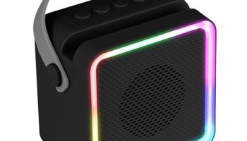 Zebronics County 8, Portable Bluetooth Speaker, 8 Watts, Upto 7 Hours Playback, Passive Radiator, Btv5.3 | Tws | Usb | Msd, Rgb Led, Call Function, Compact Design, Carry Strap (Black)