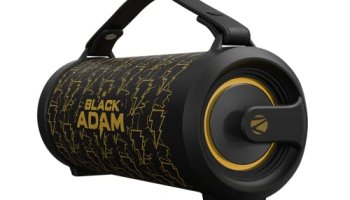 Zebronics Dc Black Adam Edition Rocket 500 Bluetooth 5.0 Portable Speaker 20W Rms, Tws, 10 Hour Backup, Built-In Rechargeable Battery, Rgb Lights, Detachable Handle, Wired Mic Port & Type C
