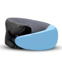 Billebon Memory Foam Neck Pillow With Cooling Gel, Snake Shape Travel Pillow With Snap Button, Neck Rest For Travelling & Flight Travel, Ergonomic Support For Comfort & Pain Relief (Black)