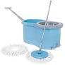 Tex-Ro Spin Mop For Home Cleaning Floor With Bucket Set | 360° Magic Mop With Easy Wheels, Drain Outlet & Microfiber Head | Floor Mop For Home, Pocha Machine For Floor Cleaning – Blue
