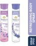 Yardley London Morning Dew Refreshing Body Spray 200Ml + English Lavender 200Ml Deodorant Spray  –  For Women(400 Ml, Pack Of 2)