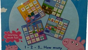 Funskool Games, Peppa Pig, 123 Game, Educational Game, Counting & Matching Skills, 1, 4 Players, 3 & Above For Kid