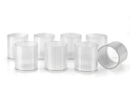 Clazkit Pet Glass Juice Tumblers, 120 Ml Drinking Glasses For Freshly Squeezed Juices, Smoothies, And Beverages Set Of 8 – Color May Vary