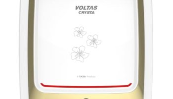 Voltas Crysta 5-Star 15L Water Heater 2000W, Warranty Of 7 Years On Tank, 3 Years On Heating Element, 2 Years On Product By Voltas|Free Installation| Free Connecting Pipe|Copper Element|8 Bar (White)