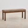 Home Centre Hercules Fabric Dining Bench – Brown